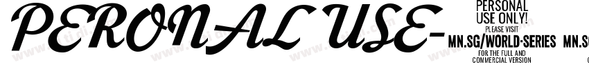 PERONAL USE字体转换